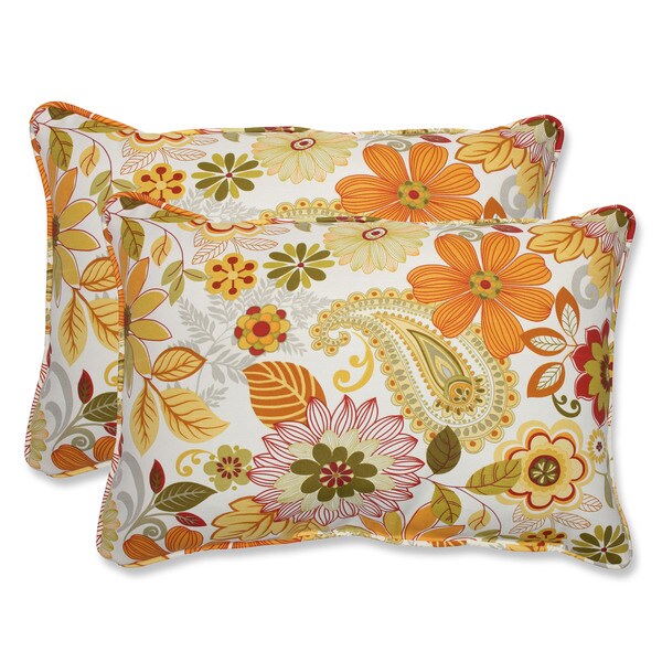 Pillow Perfect Outdoor Gaya Multi Oversized Rectangular Throw Pillow