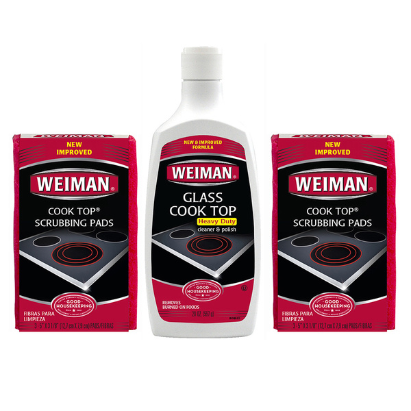 Weiman Cook Top Cleaner and Polishing 3-piece Care Set