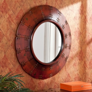 Big Save Upton Home Baltic Distressed Red Decorative Mirror
