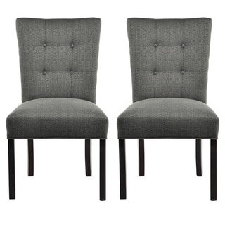 See Reviews La Mode 4-button Stitched Fanback Candice Dining Chair (Set of 2)