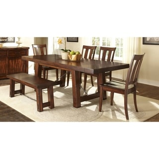 Tahoe 6-piece Rustic Mahogany Dinette Set