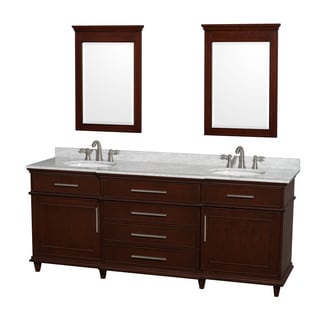 Berkeley Dark Chestnut 80-inch Double Vanity