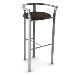 Buy Online Amisco Lolo Grey Finish 26-inch Bar Stool