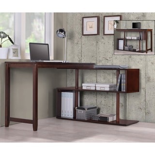 --->  International Caravan 'Hamburg' Contemporary Swing Out Desk/ Bookshelf