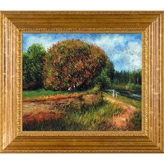 Special Prices Pierre Auguste Renoir 'Bluhender Kastanienbaum' Hand-painted Framed Canvas Art