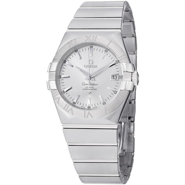 Omega Men's 123.10.35.20.02.001 'Constellation' Silver Dial Stainless Steel Date Watch