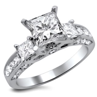 princess diamond wedding rings