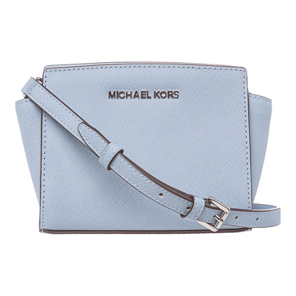 MICHAEL Michael Kors &#39;Selma&#39; Mini Powder Blue Saffiano Leather Crossbody Bag - 16010738 ...