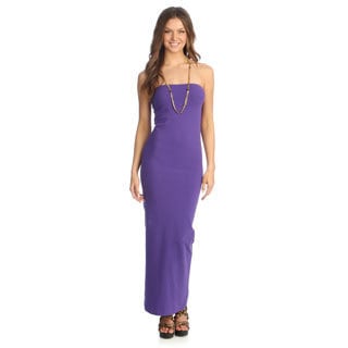 American Apparel Women's Purple Jersey Convertible Tube Dress-Image