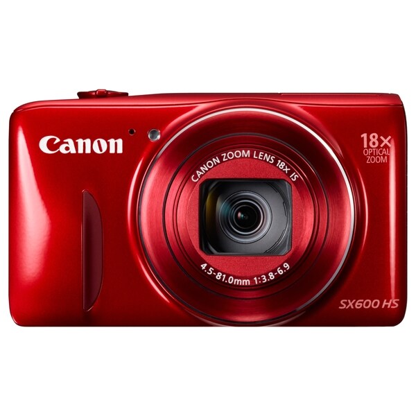 Canon PowerShot SX600 HS 16 Megapixel Compact Camera - Red