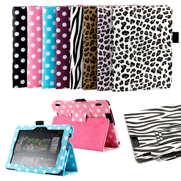 Gearonic Folio PU Leather Case Cover for 2013 New Kindle Fire HDX 7