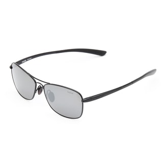 Bolle Men's 'Ventura' Shiny Black Aviator Sunglasses-Image