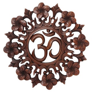 Find Shop Handmade Suar Wood Ohm Wall Hanging (Indonesia)