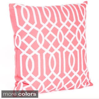 Embroidered Design Down Filled Throw Pillow