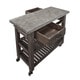 Home Styles Concrete Chic Weathered Brown Kitchen Cart