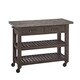 Home Styles Concrete Chic Weathered Brown Kitchen Cart