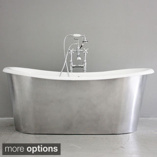 'The Bardsey73' 73-inch Cast Iron French Bateau Bathtub-Image