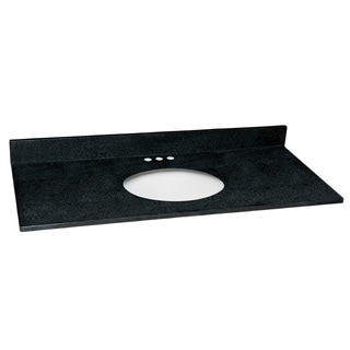 Cheap Design House 49x22-inch Single Bowl Black Pearl Granite Vanity Top