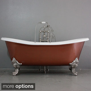 'The Welbeck' from Penhaglion Cast Iron 73-inch Slight Double Slipper Bateau Bathtub-Image