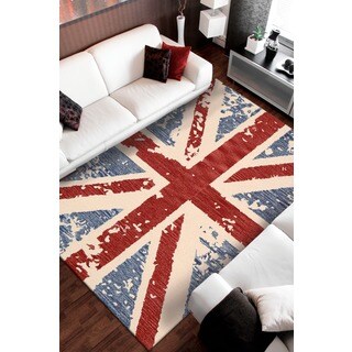 Low Price Hand-tufted Siam Red Rug (8 x 10'6)