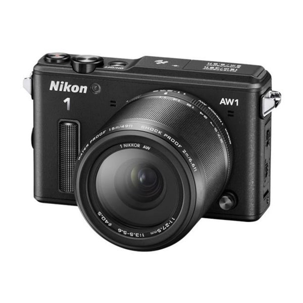 Nikon Black 1 AW1 Mirrorless Digital Camera with 11-27.5 mm and 10 mm Lenses
