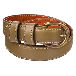 American Apparel Skinny Feathered Edge Leather Belt