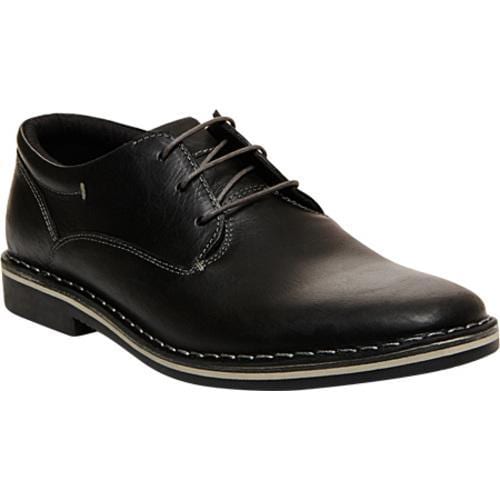 Men's Steve Madden Harpoon Oxford Black Leather - Overstock Shopping ...