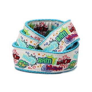 Superflykids 'Kapow' White Printed D-ring Belt-Image