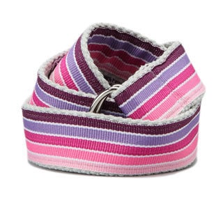 Superflykids 'Pinkletoes' Purple Printed D-ring Belt-Image