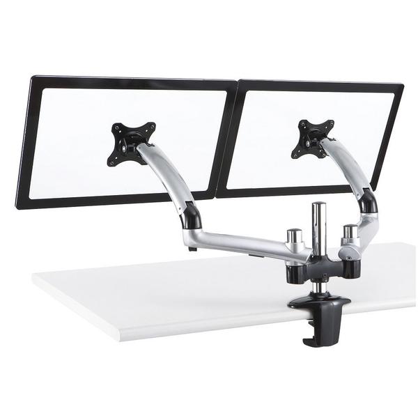 Cotytech Silver Expandable Dual Desk Mount Spring Arm DM-GSD12