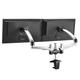 Cotytech Silver Expandable Dual Desk Mount Spring Arm DM-GSD12