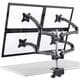 Cotytech Dark Grey Four Monitor Desk Mount Spring Arm 