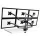 Cotytech Dark Grey Six Monitor Desk Mount Spring Arm 
