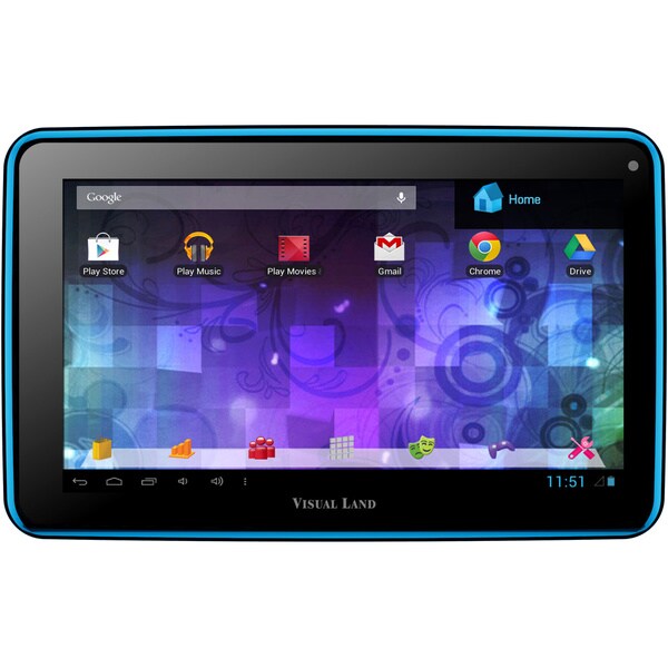 Visual Land Prestige Pro 7D with Pro Folio Bundle (Blue)