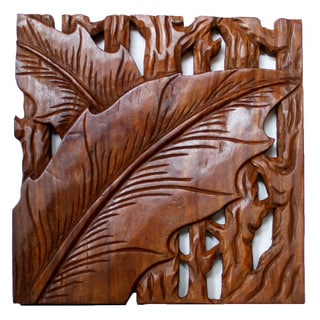 Hot Deal Autumn Leaves Natural 3-piece Wall Panel Set (Thailand)