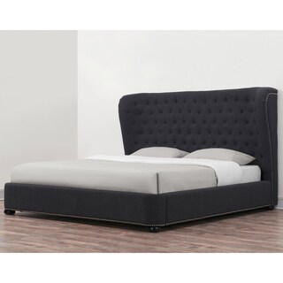 ===>  Finley Grey Linen Bed
