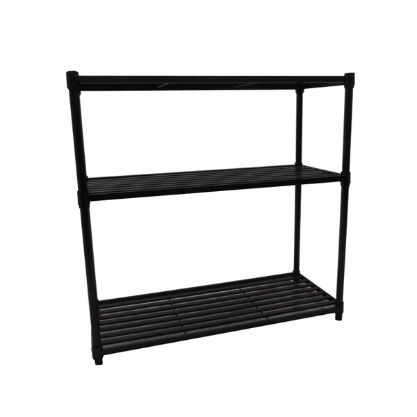 Trinity Dark Bronze 3tier Slat Shelving Rack Overstock Shopping