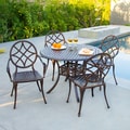 Christopher Knight Home Oviedo 5-piece Cast Aluminum Copper Outdoor Dining Set