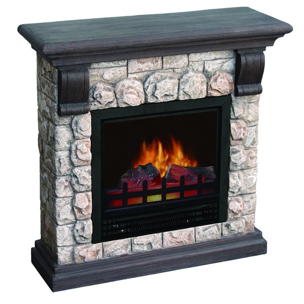 Dublin Polystone Electric Fireplace 16055285 Overstock
