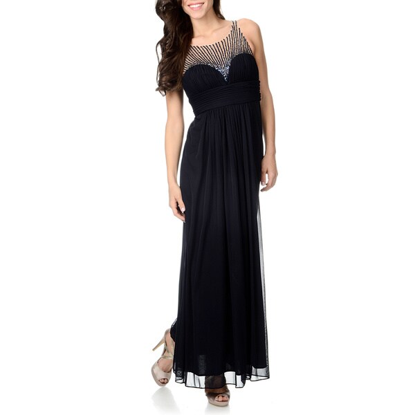 cachet navy evening gown