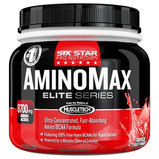 Six Star Professional Strength Amino Max Elite Series Tropical Fruit Punch Flavor-Image