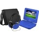 Ematic EPD707 Portable DVD Player - 7" Display - 480 x 234 - Blue