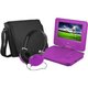 Ematic EPD707 Portable DVD Player - 7" Display - 480 x 234 - Purple