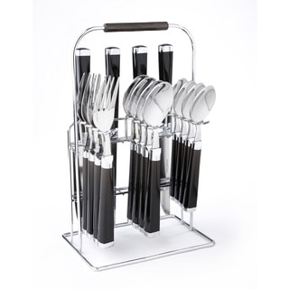 Cambridge 'Temptation' Black 16-piece Flatware Set