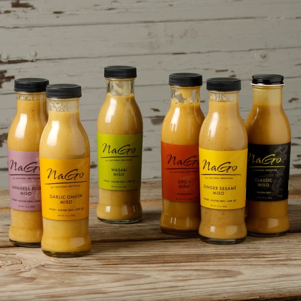 Nago All Natural Miso Dressings Variety Pack of 6