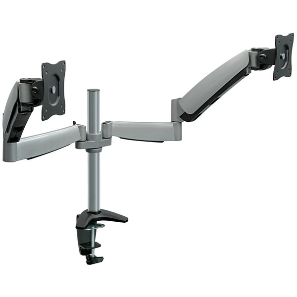 Mount-It! Full Motion Monitor Desk Mount with Quick Release Dual Arm 