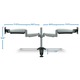 Mount-It! Full Motion Monitor Desk Mount with Quick Release Dual Arm 