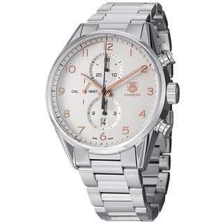 Tag Heuer Men's CAR2012.BA0799 'Carrera' Silver Dial Stainless Steel Automatic Watch