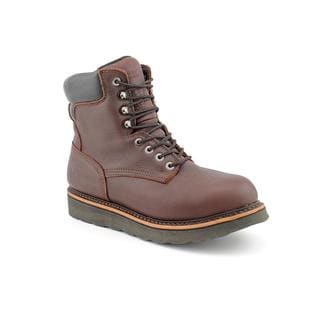 ( ._.) Golden Retriever Men's '3901' Leather Boots (Size 9 )