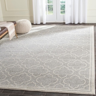 Low Price Safavieh Amherst Indoor/ Outdoor Light Grey/ Ivory Rug (8' x 10')